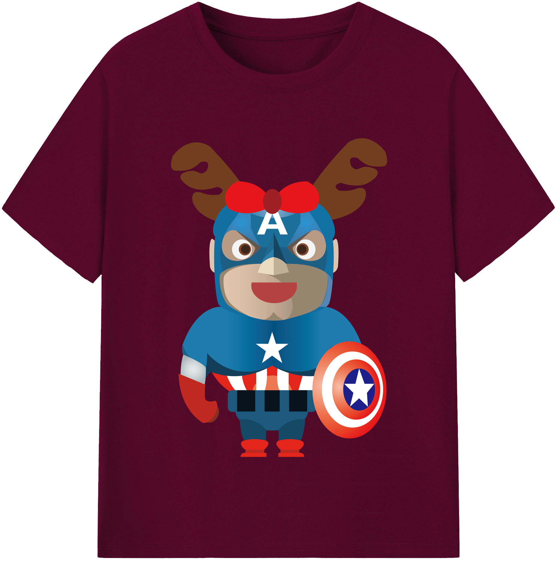 （画像用） アベンジャーズ The Avengers レディースカジュアルプリントTシャツ（綿100％）